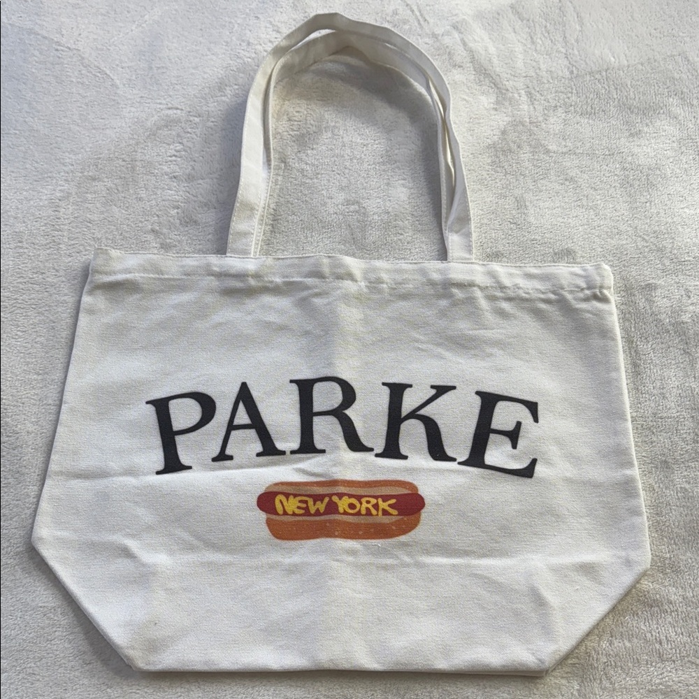 Parke NYC Pop Up Hot Dog Exclusive Canvas Zip Up Tote Bag - Picture 3 of 10
